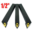 3Pcs 1/2 inch CNC Lathe Carbide Turning Tools Indexable Holder Set SDNCN121 G2Z7