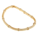 Natural Bamboo Bag Handle Replacement Charming Frame for DIY Bag Handbags Making