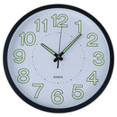 Wall Clock Beautiful Green LED Analog Round Quartz Clock Design Clock Roun OZ