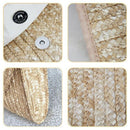 Straw Clutch Purses For Women Summer Beach Handbags, Wedding Envelope Walle