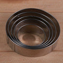 5pcs Stainless Steel Round Sharp Cookie Cutter DIY Cake Mold BakingTools