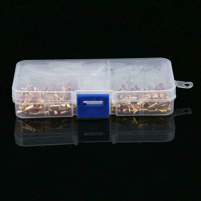 120pcs 3.5mm Connection Terminal Male & Female With Insulation Cover