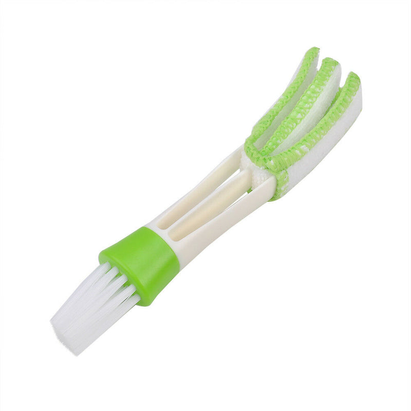 1*Car Cleaning Accessories Air Conditioner Vent Blinds Brush Cloth Cleaner Tool