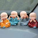 Four little monk Buddha Kung Fu lovely car decoration car accessories vehicle Cy