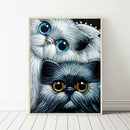 5D DIY Full Drill Diamond Painting Cats Animal Cross Stitch Embroidery Kits