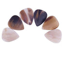 6pcs Guitar Ukulele Horn Picks Novelty Plectrum Folk Guitar Anti-slip Picks