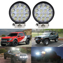 4'' 42W Led Flood Round Work Light Offroad Truck Car SUV ATV Driving Lamp   M&O