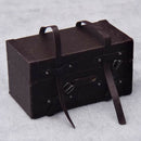 Vintique Old-Fashioned Big Suitcase Decorative Box with Leather Straps - 1:12