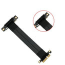 4X to 4X PCI-E Extension Cable 90Â° Ribbon Flexible Relocate Cable Adapter C