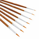 7pcs Acrylic Painting Students Detail Liner Gift Nail Paint Brush Set Gouache
