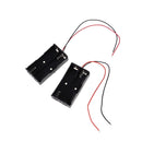 1x Plastic Battery Storage Case Box Holder for 2 x AA with 6" Wire Leads S %o