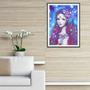 5D DIY Special Shaped Diamond Painting Girl Embroidery Craft Kit Home Decor