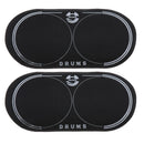 2x EQ Double Pedal Patch for Bass Drum Percussion Instrument Accessories
