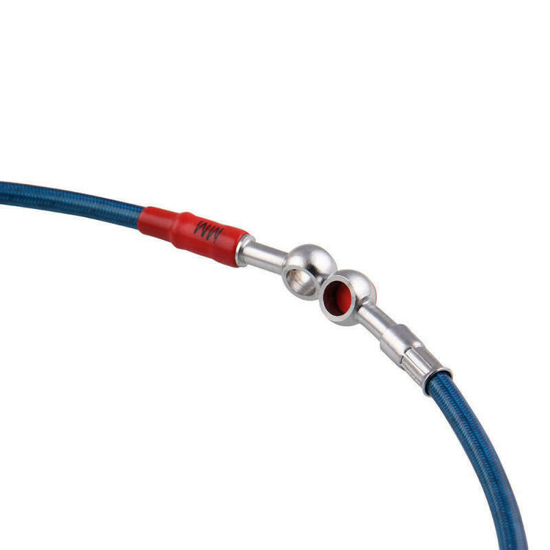 1 x Motorcycle Brake Oil Hose Tube Line Fitting steel wire Universal Usef ZLW