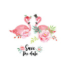 Love Flamingo Wall Stickers Bedroom Wall Scandinavian Ins Sofa Headboard