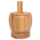 Pestle Grinding Bowl Set Bamboo Mortar And Pestle Pedestal Bowl Garlic Pot