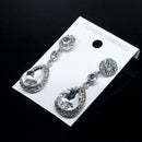 Water Drop Crystal Earrings Women Fashion Rhinestone Pendant Elegant Ear Dangles