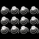 12 X Spiral twist diamond Bridal Wedding Clip Hair Pin D4X3