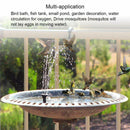 Bird Bath Fountain Solar-Powered Water Pumps Floating Outdoor Pond Garden Patio