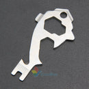 20 In 1 Stainless Screwdriver Wrench Keychain Survival EDC Pocket Multi Tool Kit