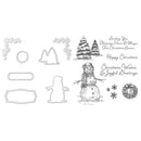 Metal Christmas Series Cutting Die Transparent Seal Stamp (ST0352A1+H5891)