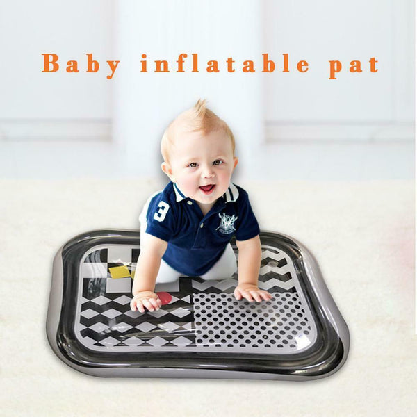 Baby Inflatable Patted Pad Water Ice Mat Cushion w/ Inflator (Geometric)