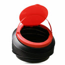 4L Car Folding Collapsible Bucket With Lid Retractable Trash Sundries Barrel