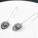 Women's Delicate Sapphire Dangle Drop Ear Hook Fashion Wedding Earrings Pre New