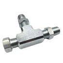 3-Way 1/8" NPT To 4AN Plug Oil Feed Pressure Sensor Adapter , 6*5*1cm