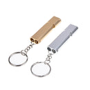 aluminum alloy double-tube whistle for emergency outdoor survival random colorJR