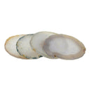 6-8cm Agate Quartz Crystal Slice Display Pad, Coaster,Cup Mat Desk Decor