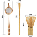 Natural Bamboo Tea Strainer Matcha Whisk Brush Green Tea Powder Whisk Scoop C9A6