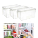 3pcs Refrigerator Food Egg Storage Box Fridge Kitchen Organizer Space Saving