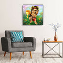 5D DIY Full Drill Diamond Painting Dog Cross Stitch Embroidery Mosaic Craft Kit