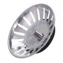 Food Waste Stopper Spin Lock 8cm Dia Sink Drain Drainer Strainer J1B7