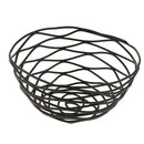 Metal Iron Wire Storage Fruit Vegetable Basket Serving Storage Bowl,Black