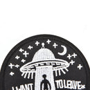 embroidery flying saucer UFO iron on patch badge hat jeans fabric applique Z
