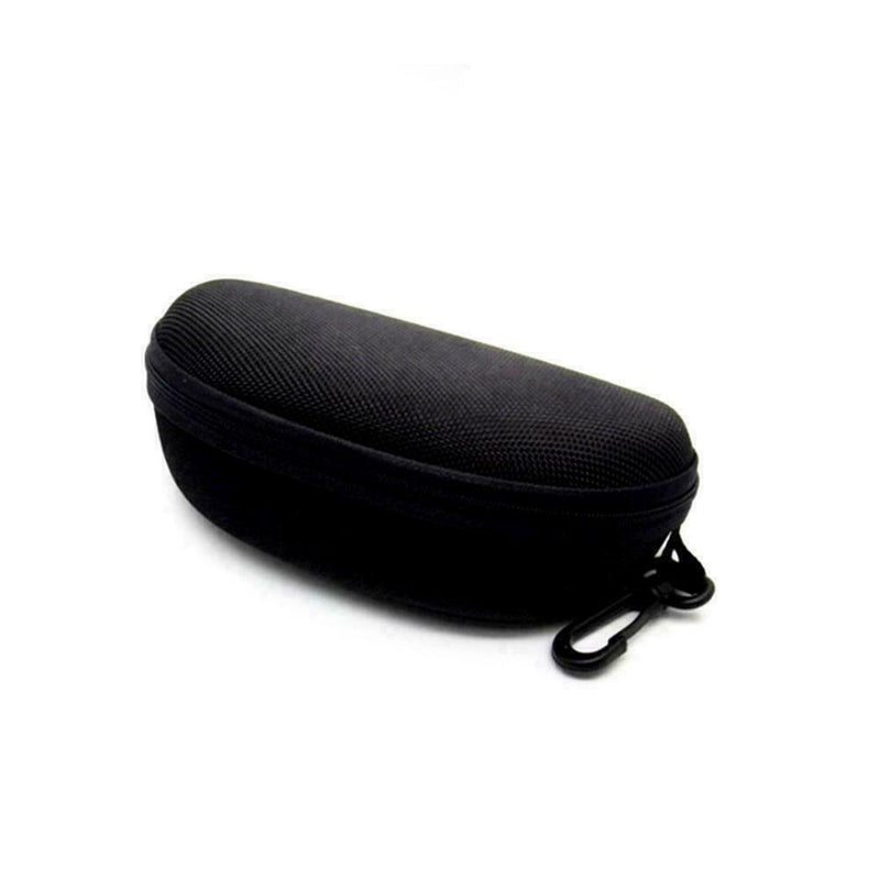 Zipper Hard Eye Glass Case Box Sunglass Protector Travel with Clip Belt I0Q7