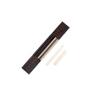 1 Set Rosewood Guitar Bridge & Slotted Bone Saddle Nut for Classical Guitar