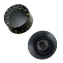 4pcs Electric Guitar Knob Cap Guitar Volume Tone Button for EPI LP (Black)