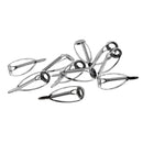 10Pcs Fishing Rod Guides Tips Repair Kit Spinning Lure Fishing Rod Guides