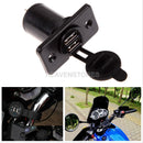 12V Dual USB Car Motorcycle Cigarette Lighter Power Socket Adapter Plug Outlet