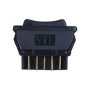 Car Vehicle Black Plastic Momentary 5 Pins Power Window Master Switch