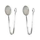 2pcs Food Clip Snack Fryer Strainer BBQ Serving Tongs Frying Colander Filter