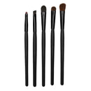 5pcs Eye Makeup Brushes Set Eyeshadow Eyeliner Tools with Round Tube Pink