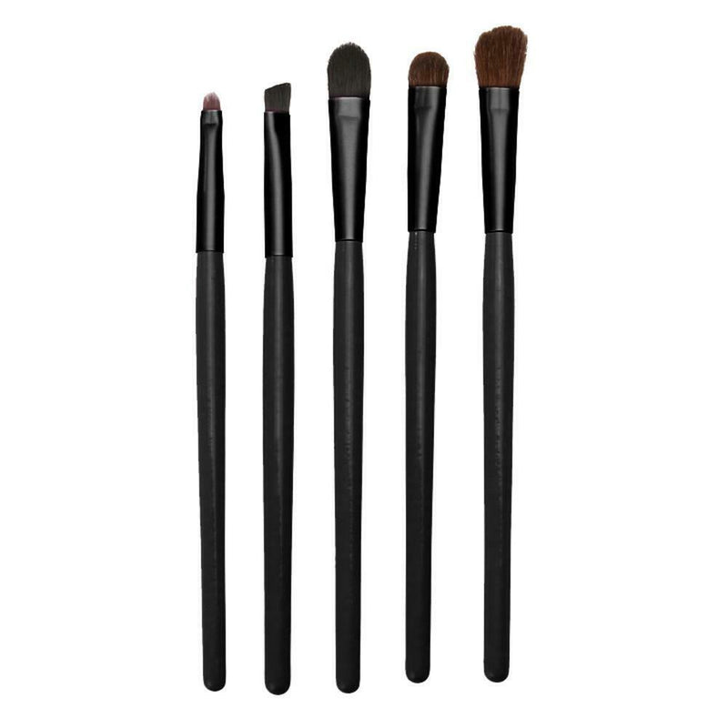 5pcs Eye Makeup Brushes Set Eyeshadow Eyeliner Tools with Round Tube Pink