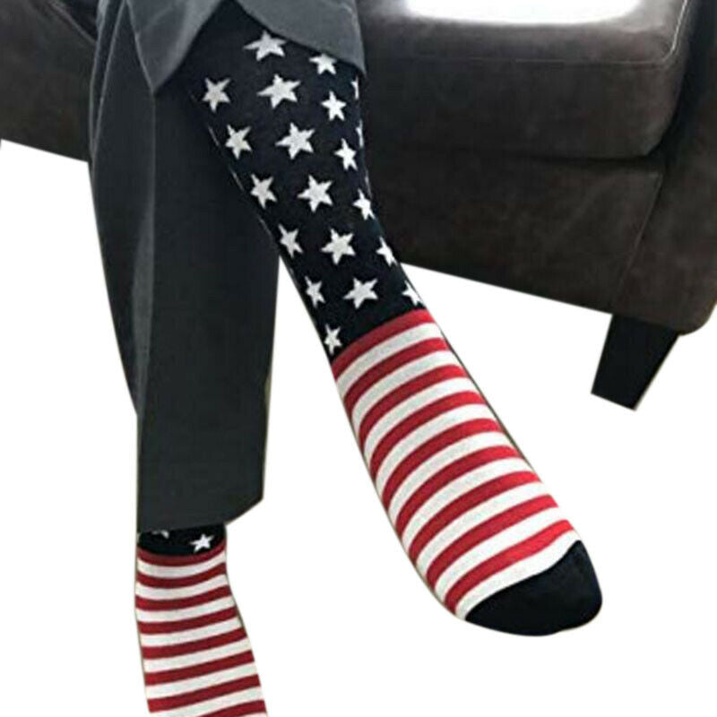 Patriotic American Flag Socks Unisex Fashion Casual Socks Fashion Wedding GifJ,a