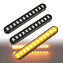 Motorcycle 12LED Flexible Strip Light Turn Signal Indicator Amber Waterproof3C