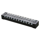 5 Pcs 600V 15A 12 Positions 12P Dual Rows Covered Barrier Screw Terminal Bl F4E5