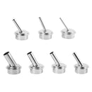 7x 3/4/5/7/8/10/12mm Curved Hot Heat Air Gun Nozzles for 861DW Soldering Station